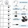 Adjustable 6 Layer Clothes Hangers with Non-Slip Clips Scarf Hangers with Clips  Shorts Jeans