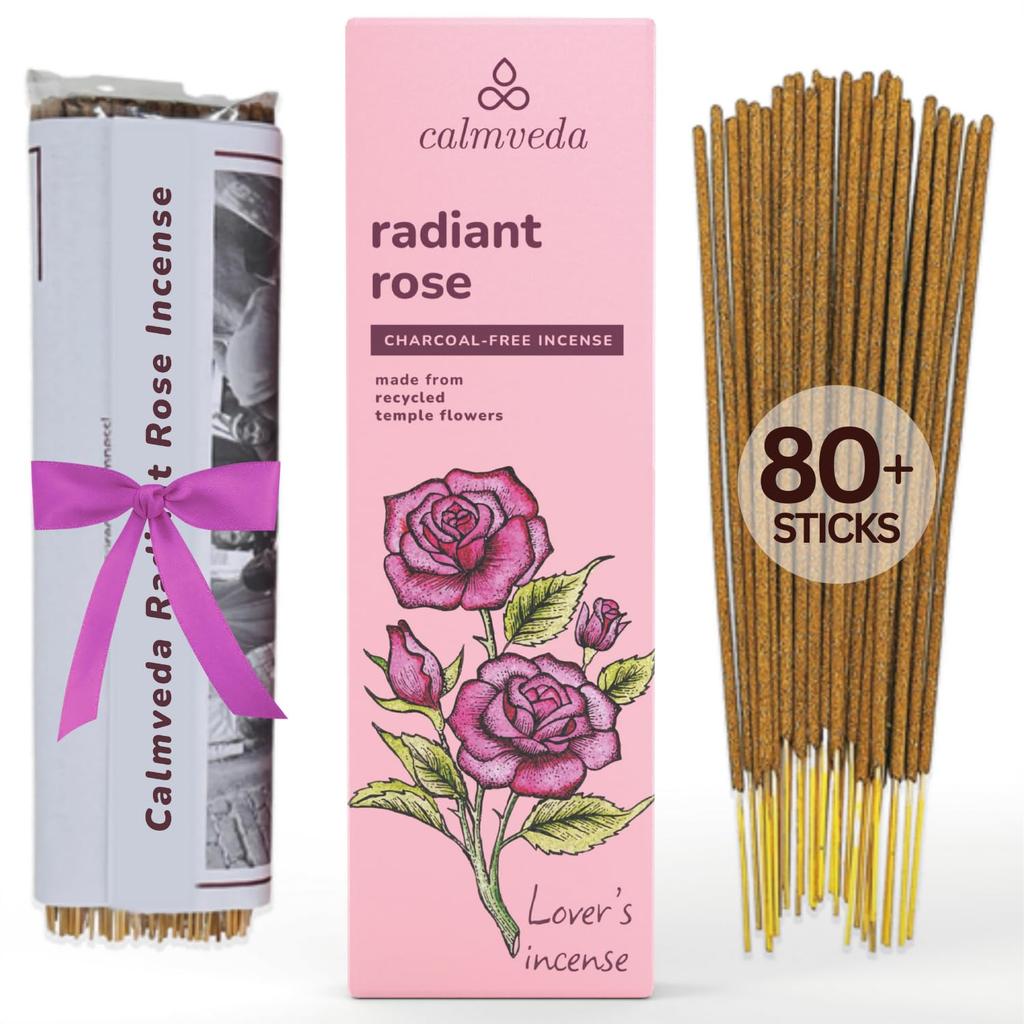 Calmveda Rose Incense Sticks- 80 Incense Sticks