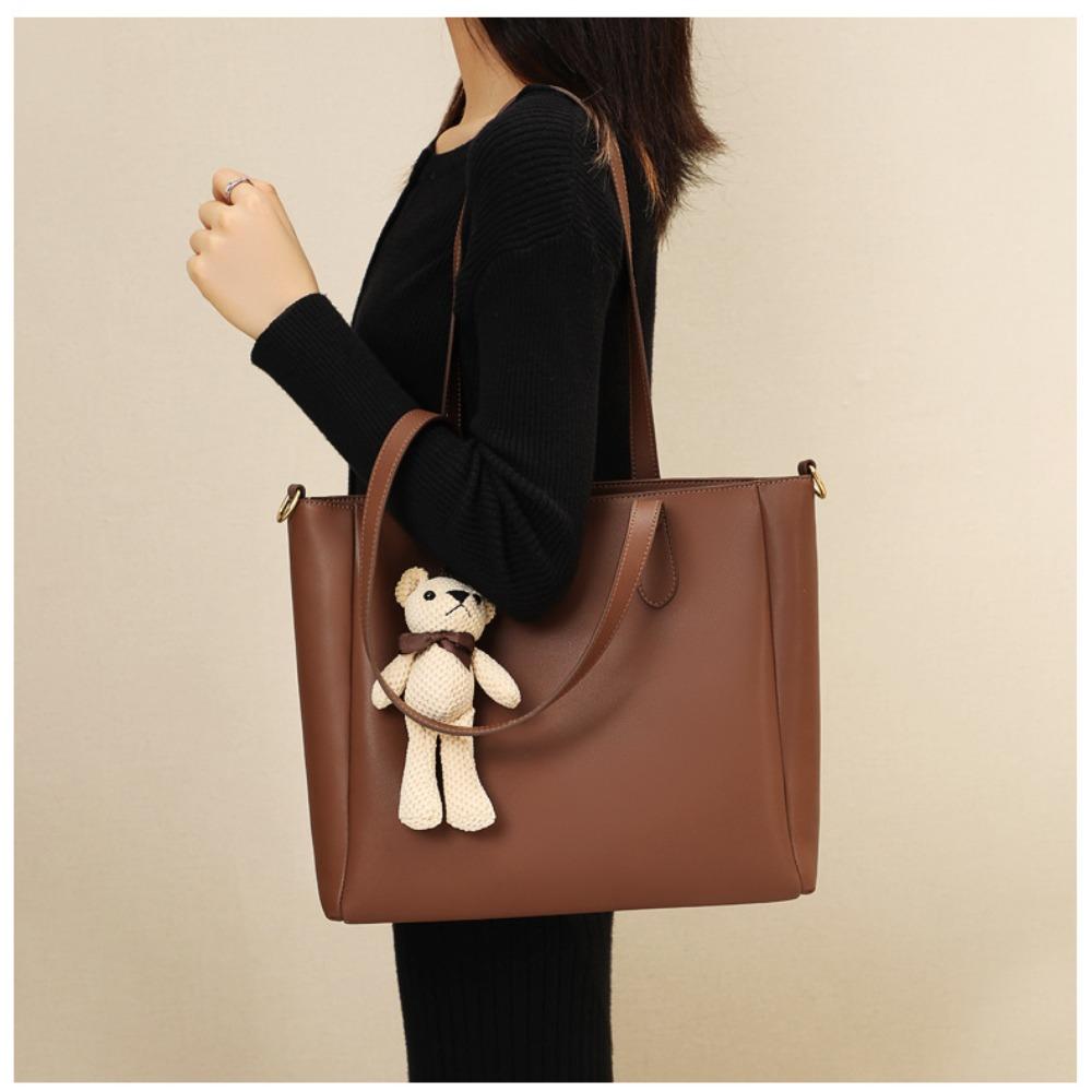 New Autumn and Winter Large-capacity Handbag Genuine Leather Fashionable High-end Single-shoulder Crossbody Bag