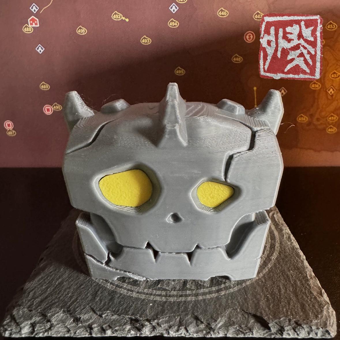 

Tears of the Kingdom Bokoblin Chest NS Magnetic Cartridge Case Zelda 3D Printed Display Piece