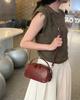 Leather messenger bag spring and summer versatile fashion handbag small fresh first layer cowhide high-end small square bag