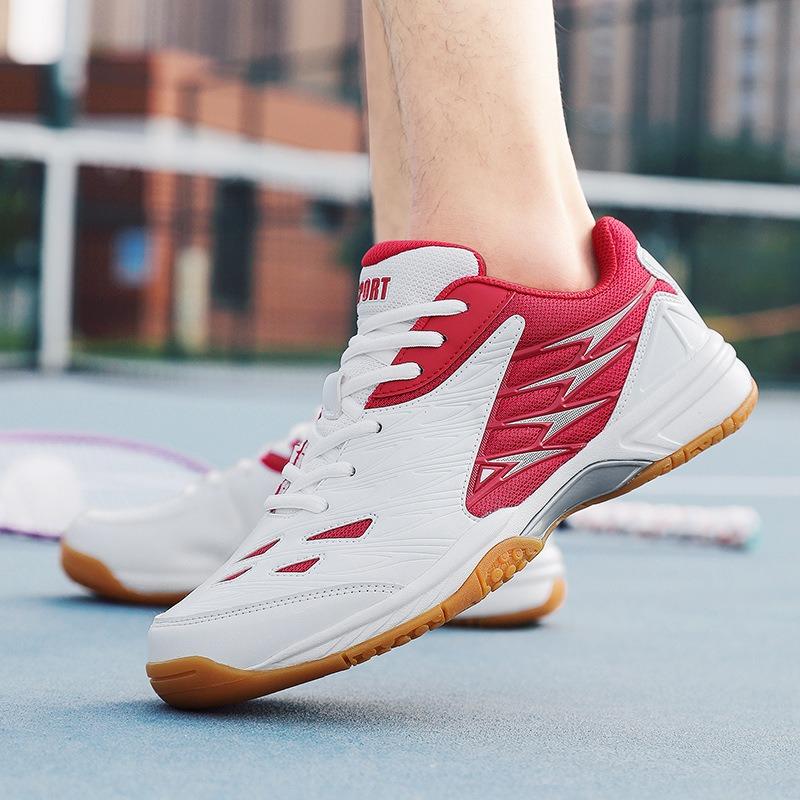 New professional badminton shoes men's and women's large-size competition training couples non-slip and wear-resistant tennis shoes