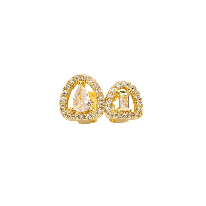 Grillz Dents Creuses Appareil Dentaire Hip Hop Zircon Brillant Coiffes Dentaires Pour Femmes Hommes Bijoux Grills Dentaires