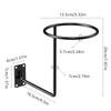 1Pc Black White Motorcycle Helmet Holder Hanger Rack Wall Mounted Hook For Coats Hats Caps Helmet Rack Black Steel Accessories