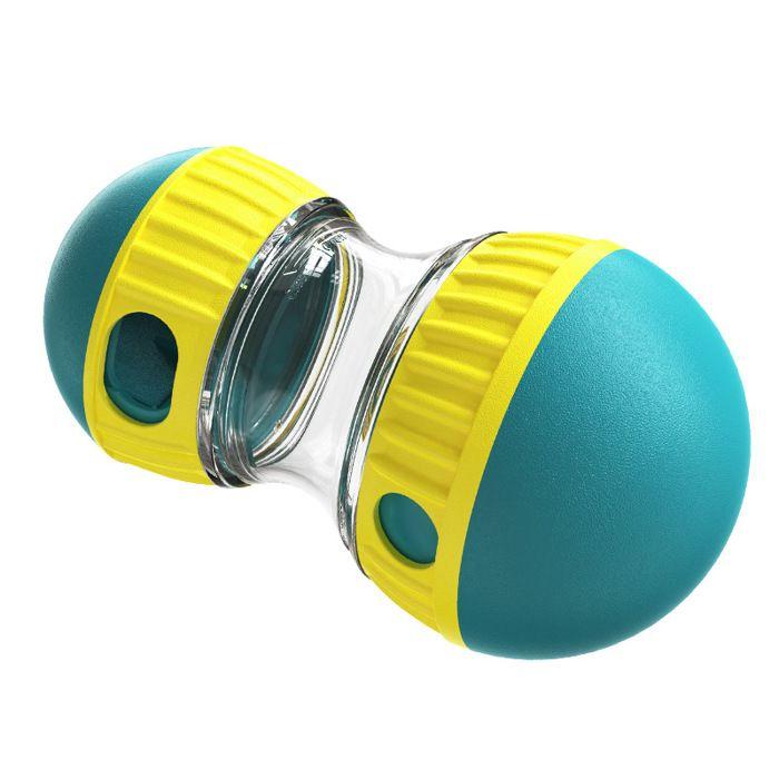 Balle distributrice de nourriture roulante pour animaux de compagnie, distributeur de nourriture lente,Bleu,UISAVE