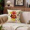 Kids Anpanman Cushion Cover Cushion Cover Set 4Pcs 50X50 45X45 40X40 Pillowcase Decorative Sofa Home Decor