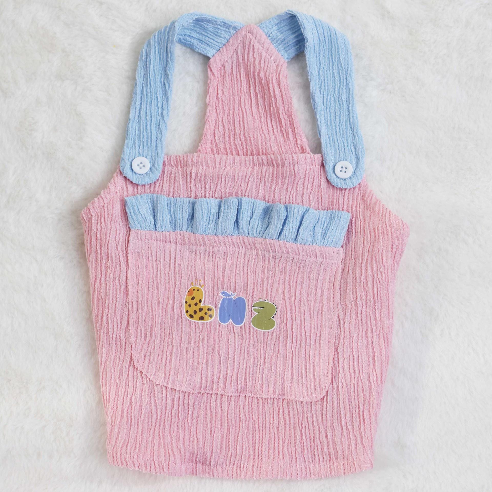 

Весна и лето новая одежда для собак комбинезон кошка тонкий жилет маленькая и средняя собака одежда для питомцев популярная фабрика XS розовый