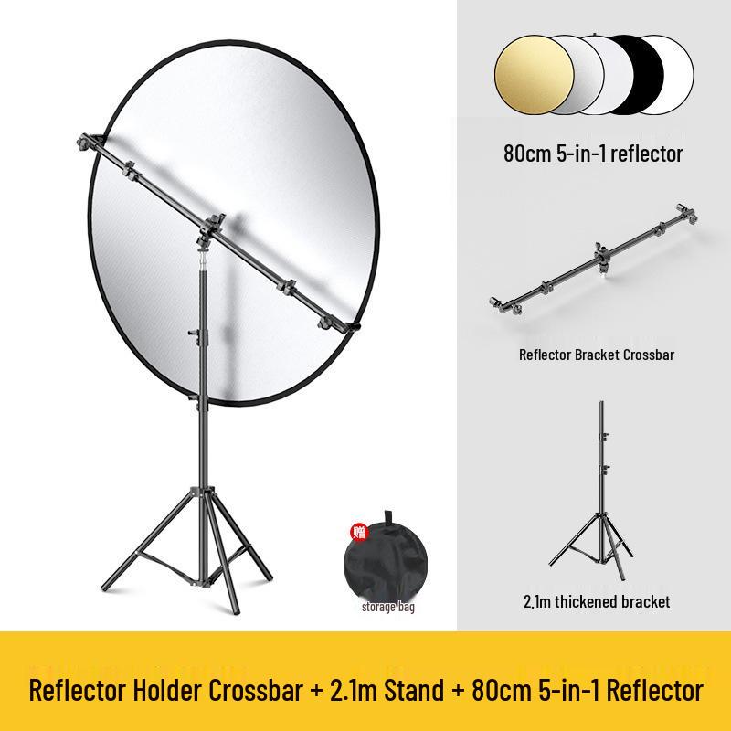 Adjustable Tripod with Folding Diffuser Board for Photography and Live Broadcast Lighting