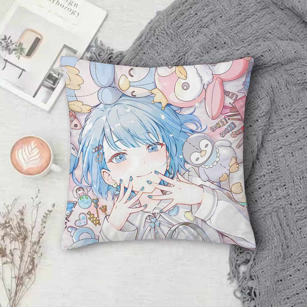 Project SEKAI Haruka Kiritani Pillow Case Cushion Cover Throw Pillow Case For Car Sofa