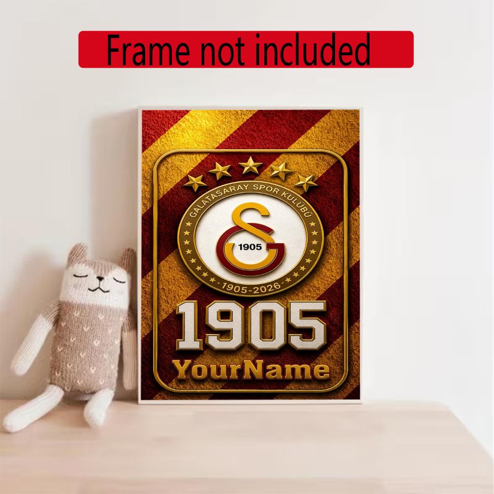 Galatasaray Personalized Name Round Diamond Painting Kit Diamond Embroidery Painting Rhinestones Mosaic Frameless Handwork Decoration Arts