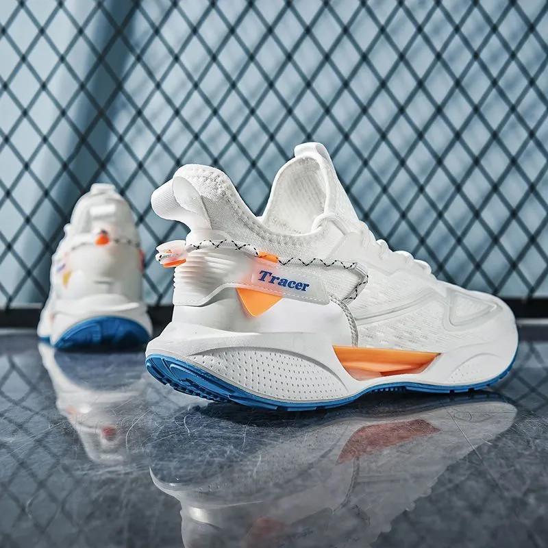 New Men's Shoes, Breathable Student Running Shoes, Korean Sneakers, Fashionable Platform Casual Shoes