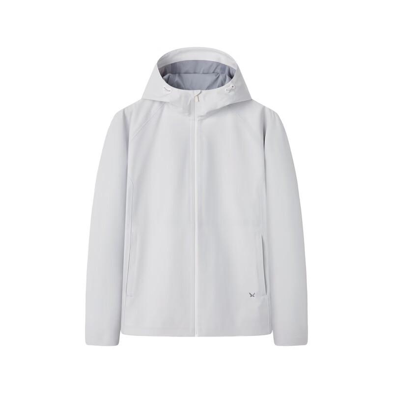 Jiumuwang Men's Slim-Fit Waterproof Hardshell Hooded Jacket