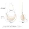Hot-selling Women's Bags, New First-layer Cowhide Dumpling Bags, Niche Design Croissants, Simple Shoulder Bags for Women