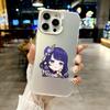 Color Phone Case For iPhone 17 16E 16 11 15 14 Pro MAX 12 13 MINI 7 8 Plus XR SE Silver IMD Cover Kawaii Cartoon Genshin Impact