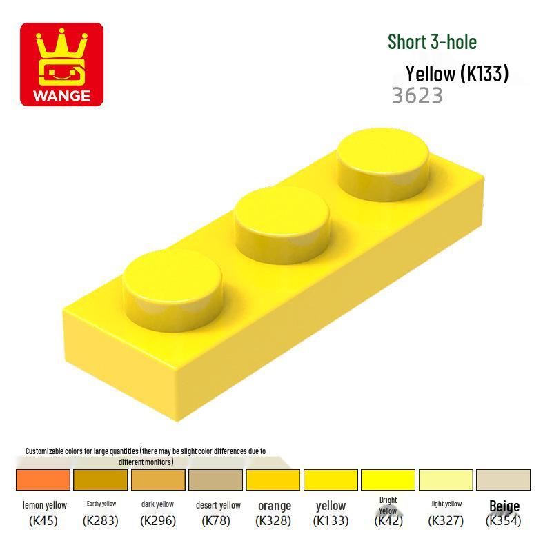 Wange 3623 Building Blocks: Compatible DIY Science Education Toy with Assembly Parts and Short 3-Hole Design