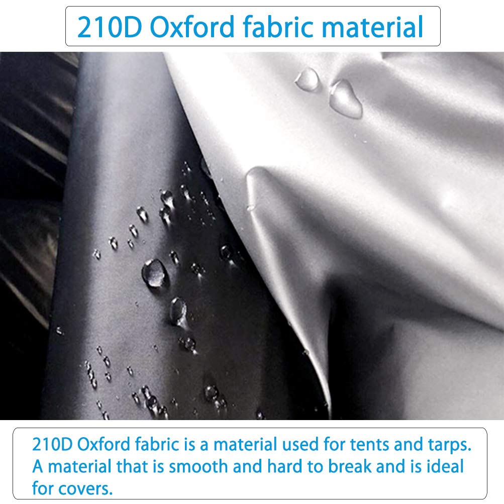 Konnfeir Half Car Body UV 210D Oxford Fabric Cover, Cover, Waterproof, Dustproof, Protection, (Sedan Compatible)