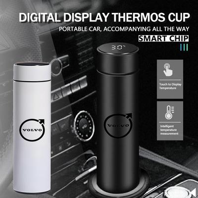 Car Stainless Thermos Bottle Temperature Display Thermos Cup For V60 V50 V40 S80 S60 S90 C40 XC40 V70 XC70 XC60 XC90