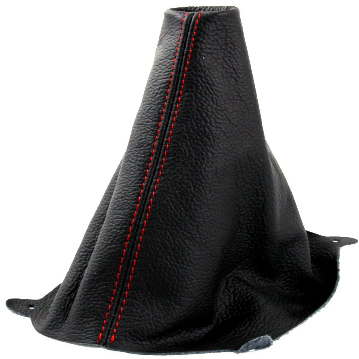 

Для Ford Fiesta Mk7 2008-2013 Черная кожа с красной строчкой Чехол набалдашника рычага переключения передач Гетра Аксессуары для интерьера Воротники рычага переключения передач