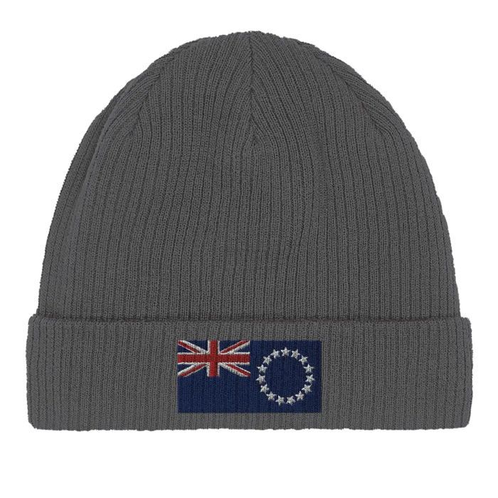 Bonnet Drapeau îles Cook en Gris