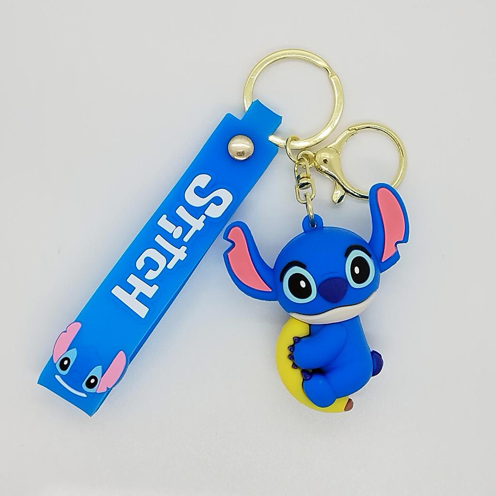 Cross Border Creative Cartoon Stitch Doll Keychain Bag Car Keychain Accessories Gift Wholesale Toys Anime Cartoon Frind Fashion