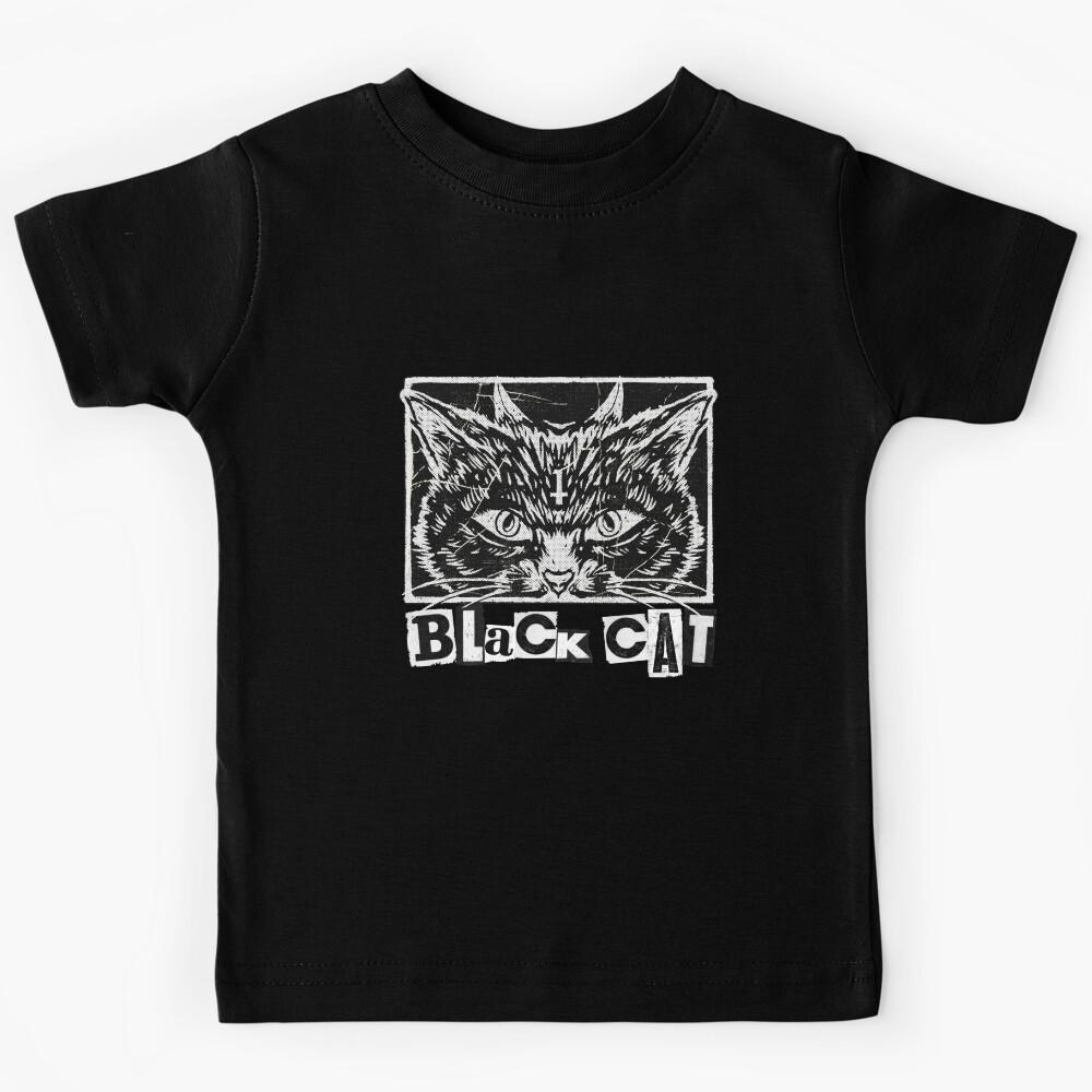 Black Cat Kids T-Shirt 140