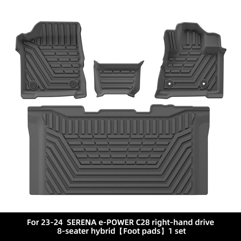 Eco-Friendly TPE Trunk Mat for 2023-2024 SERENA e-POWER C28 Car