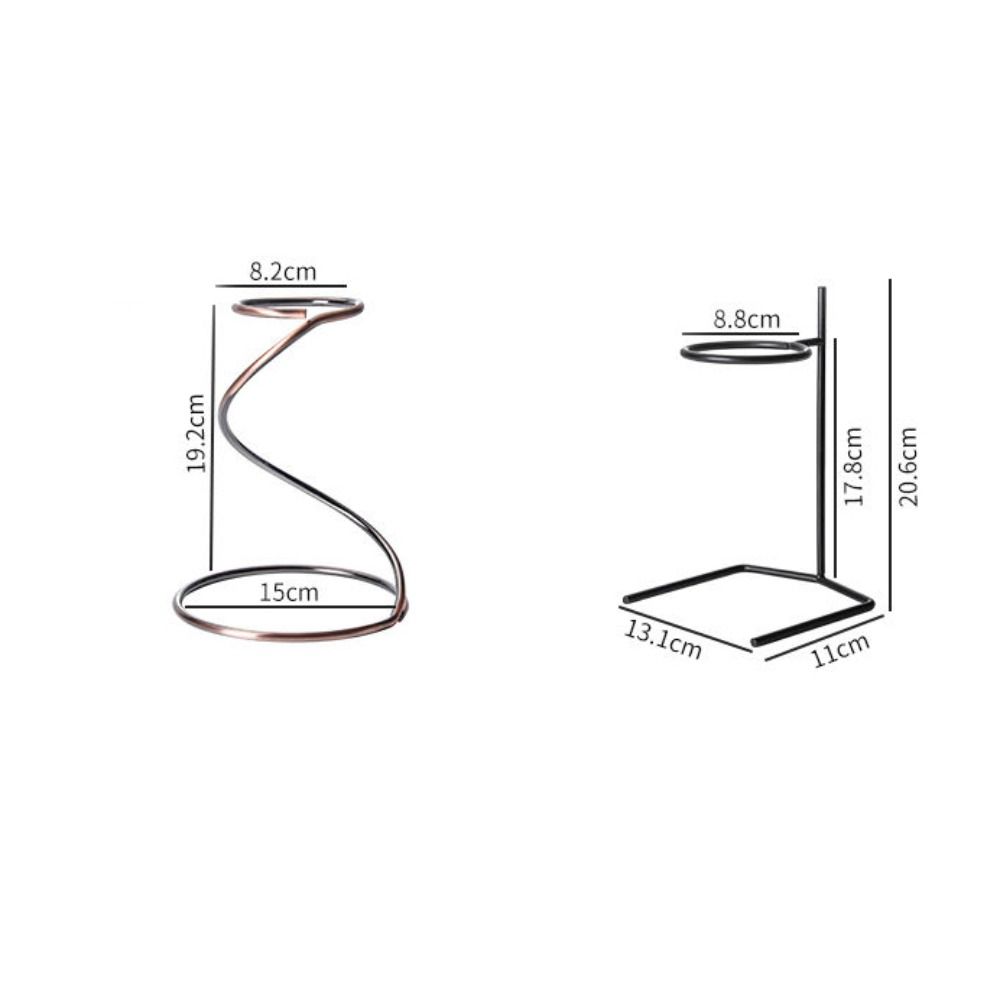 Sturdy Reusable Coffee Hand Brewing Rack Metal Serpentine Filter Cup Holder Convenient Practical Drip Filter Holder Kitchen