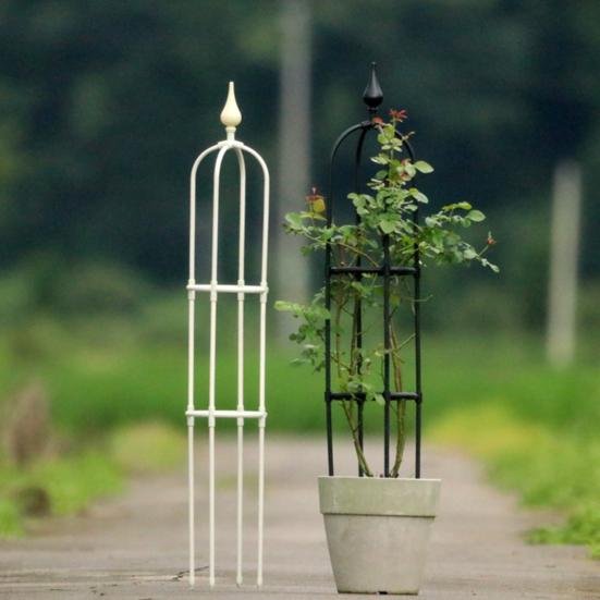 Plant Obelisk Trellis Climbing Plants Garden Tower Trellis Outdoor Rose Bush Support Rustproof Metal Trellis for Potted Plant Clematis Vine Jasmine