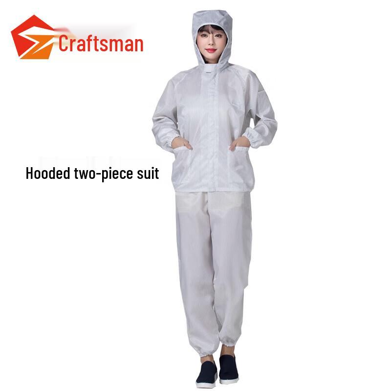 Anti-static Split-Hooded Cleanroom Work Suit