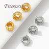 8mm*5mm 18K Gold Plated Spacer Beads For Bracelets,Necklace Beads,Metal Bead For Jewelry Making Supplies DIY Accessories