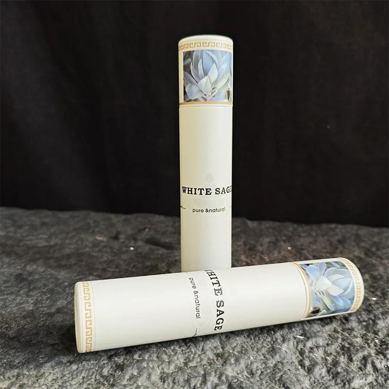 California White Sage Incense Sticks Household Indoor Clean Air Burning Aromatherapy Spiritual Energy Cleansing Home Fragrance