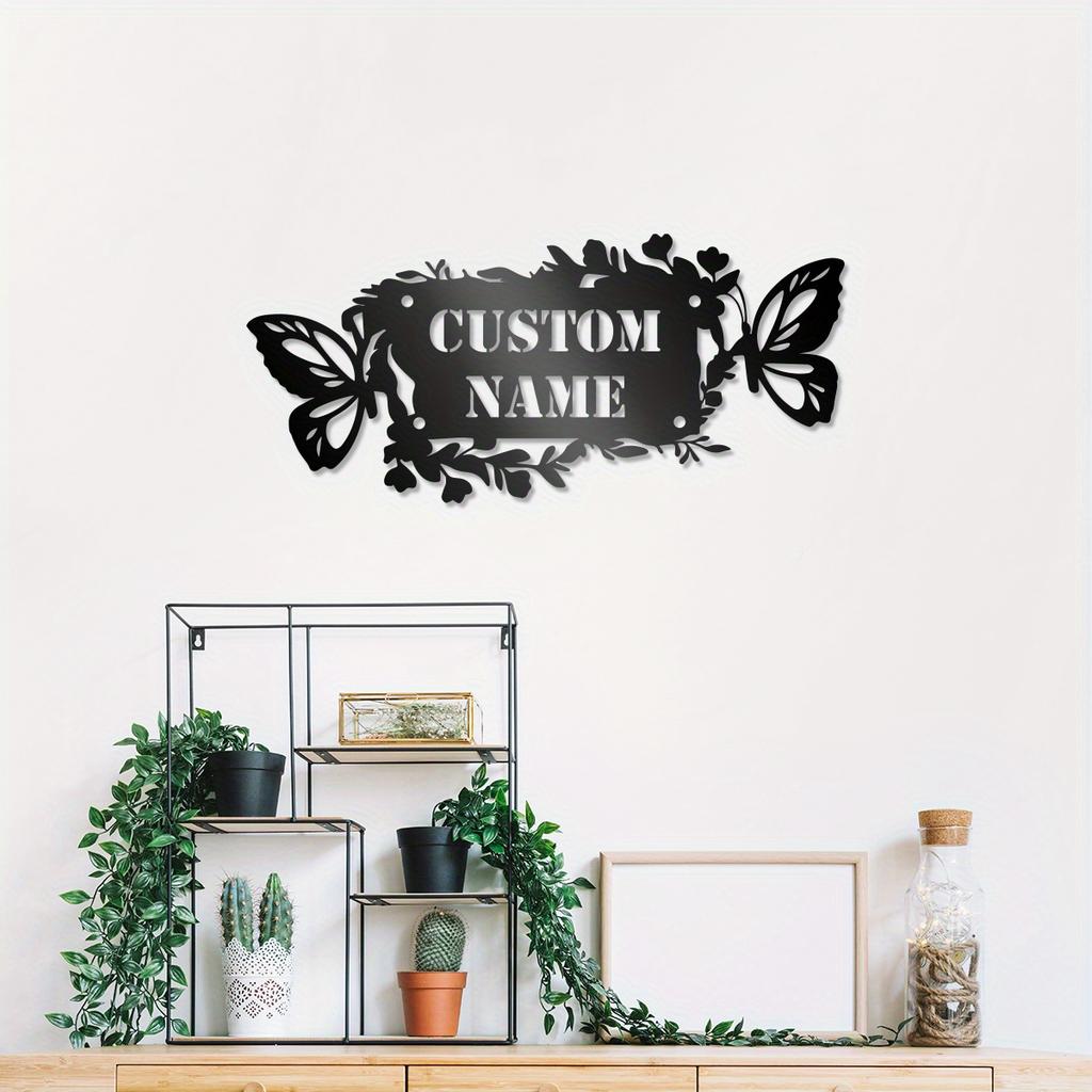 Metal Garden Sign Wall Art Decor Gift for Gardener