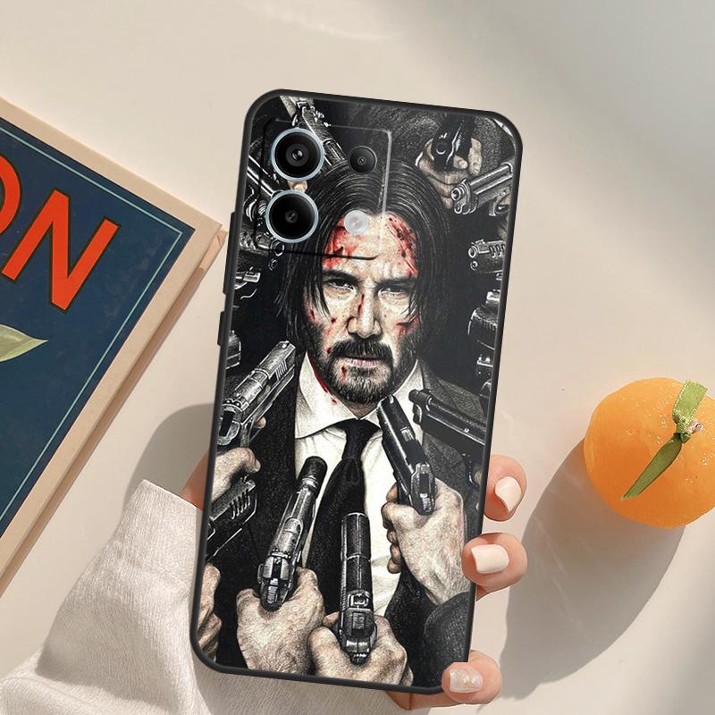 John Wick Funda For Xiaomi Redmi Note 13 Pro 9 10 11 12 14 Pro 10S 11S 12S Redmi 14C 13C 10C 12C Case