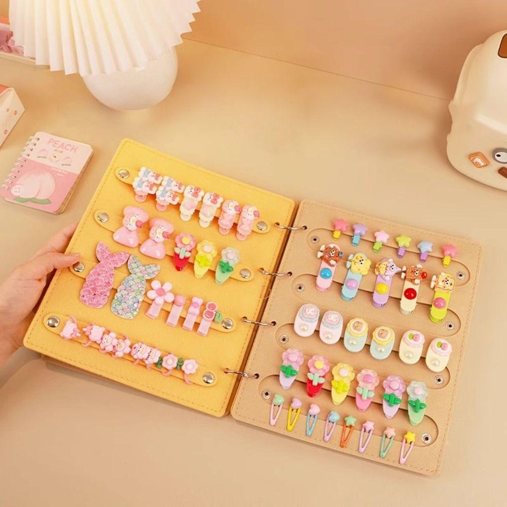 Large Capacity Hairpins Display Book Space Saving Hair Bows Organizer  for Girl Room