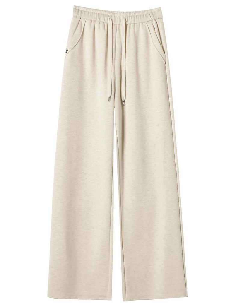 Spring High-Waisted Knitted Wide-Leg Pants for Women