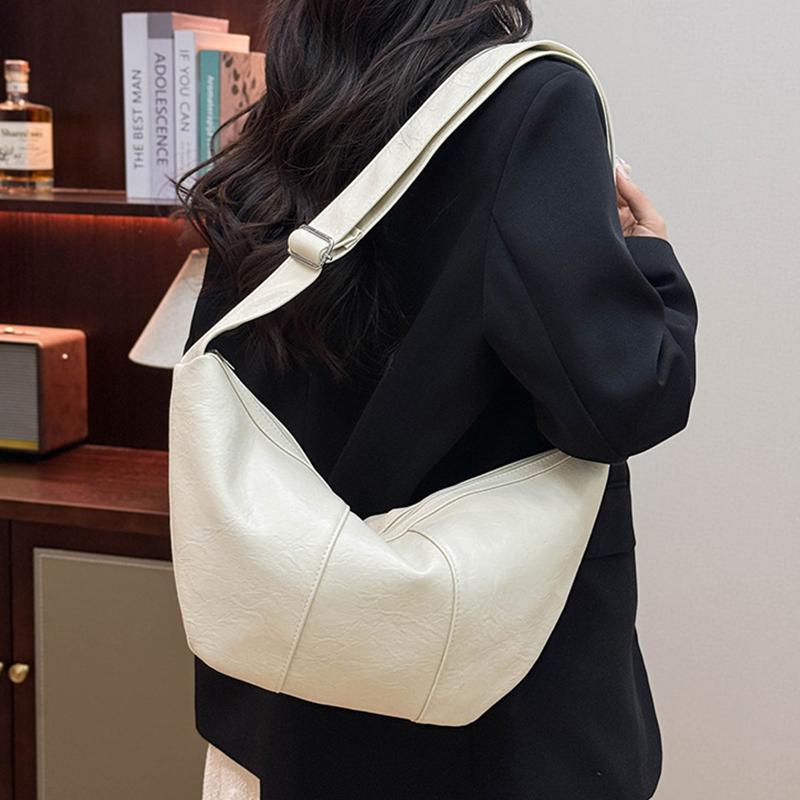 Yogodlns Vintage Crossbody Bags for Women Large Capacity Luxury Handbags Solid Soft Shoulder Bags Female Casual Travel Hobos Bag