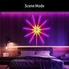 1/2/4 Set RGBIC Smart Feuerwerk LED Streifenlicht USB Betrieben Innen Schlafzimmer Dekorationslichter Für Weihnachten Party Ramadan Feiertagsatmosphäre Lampe