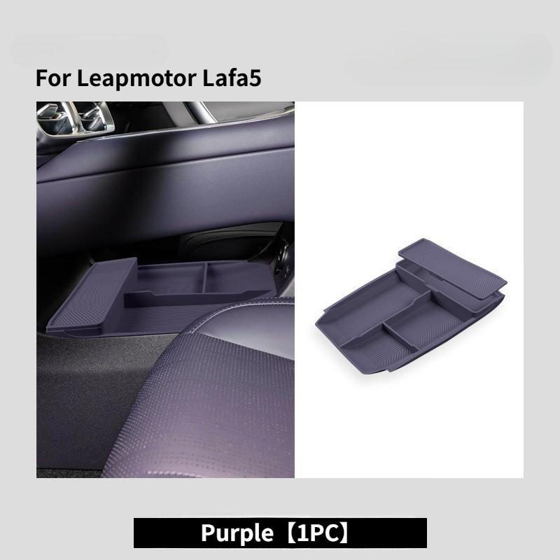 For Leapmotor B01 Lafa5 2026 Car Central Control Lower Silicone Storage Box  Miscellaneous Storage Box Auto Interior Accessories