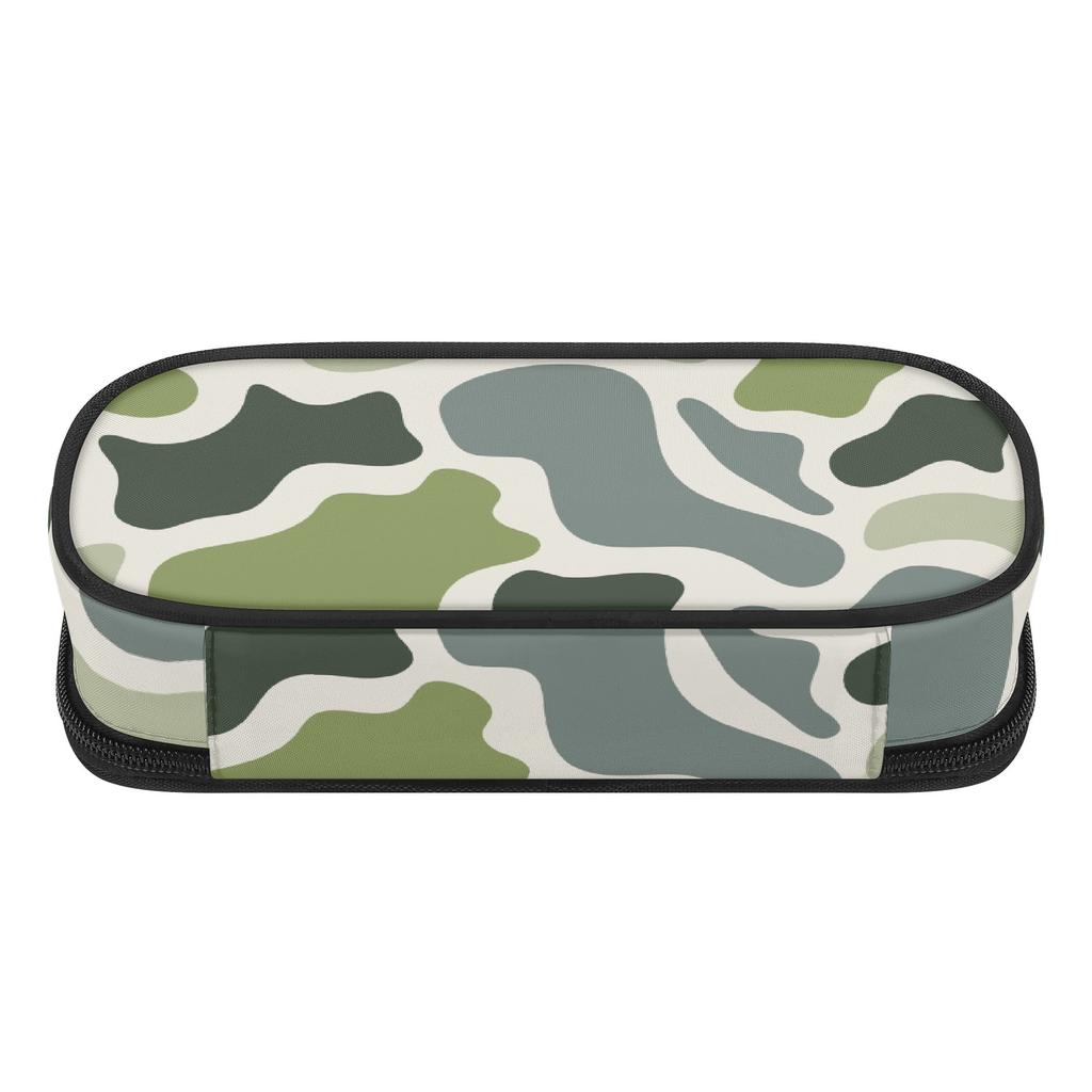 Pencil Case 300D Polyester Printed High Capacity Easy Open Zipper with Mesh Pocket Removable Divider and Pen Slots for Boys Girls