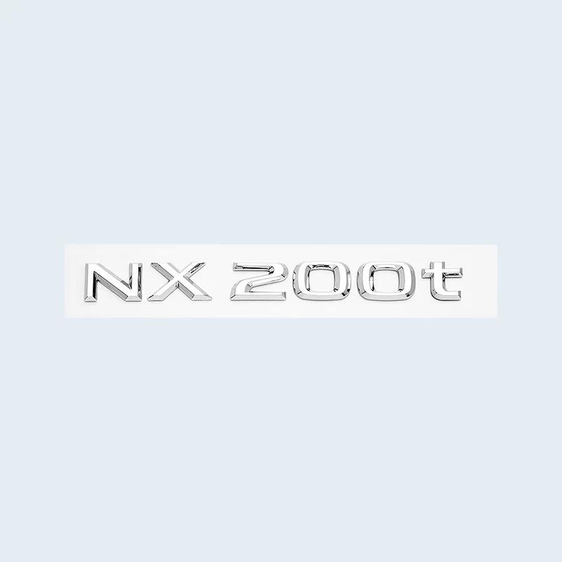 Car Trunk ABS Chrome Gloss Black Letters Logos Badge Emblem Decals Styling Sticker For Lexus NX NX200 NX300 NX200t Accessories
