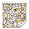 Wallpaper Youth urban life graffiti music for living room and bedroom 50x1000