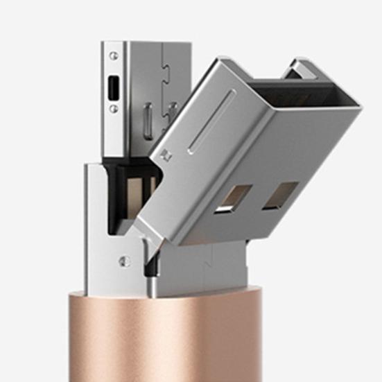 Smart 2-in-1 USB Reader Type-C Card Compact High-speed Size Portable No Driver Required Universal