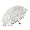 Flower Shaped Design Dual-use Folding Umbrella Lightweight anti-UV Protection Brolly  Travel