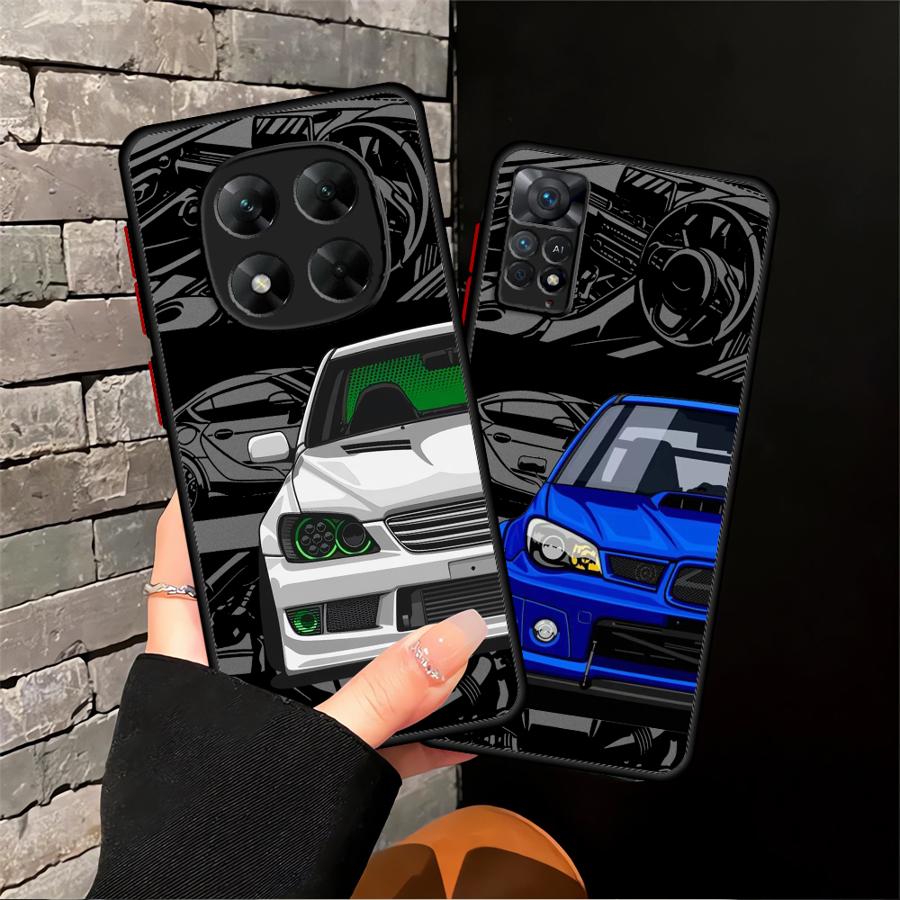 Soft Cover Phone Case for Xiaomi Redmi A5 9 10 A1 A2 K40 Pro Japan Sports Cars