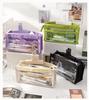 Pen Large Ita Pen Writing Pencil For Stationery Storage Tool Gift Pouch, Transparent, Capacity, Case, Bag, Cute, Case, Stylish, Slim, Multifunctional,