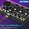 Diymore Hub Dm-H1 Hub Docking Station USB HID Controller Hub With RGB LED Lights WebHID Plug Keyboard Desktop Controller Type-C