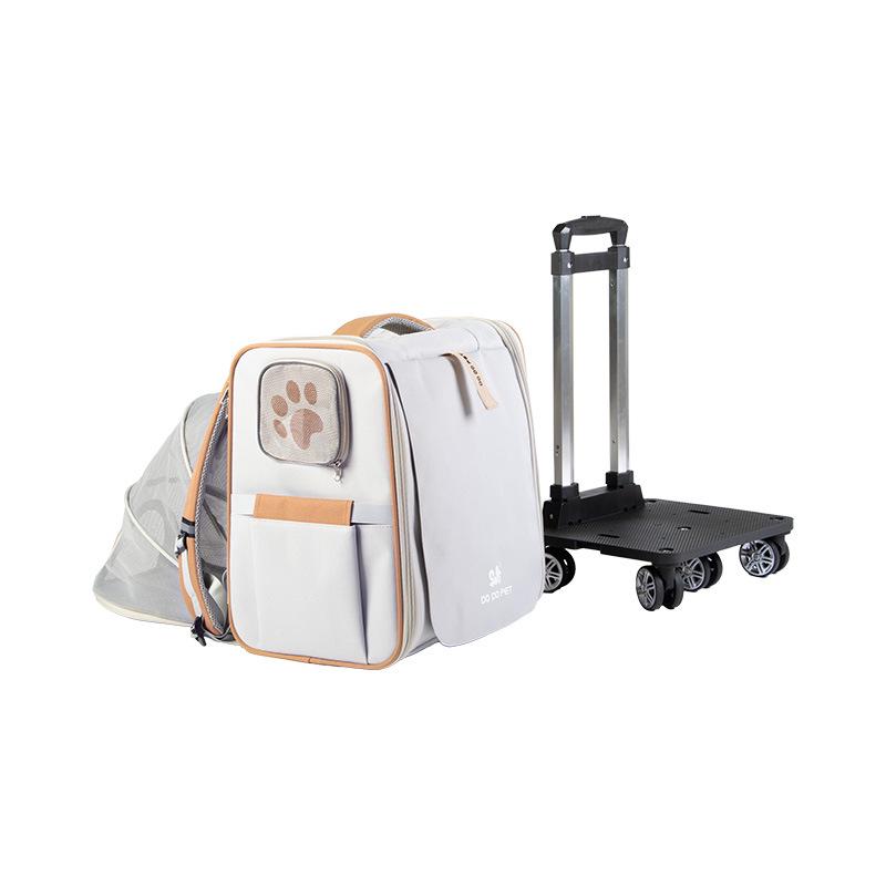 

DODOPET Expandable Large Capacity Pet Backpack for Cats and Dogs Recommended for: 15 lbs cat / 12 lbs dog