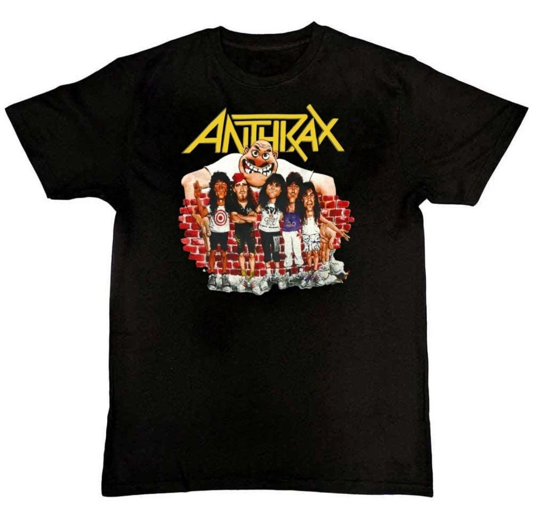 Vintage ANTHRAX Graphic Print Mens T-Shirt XXXL
