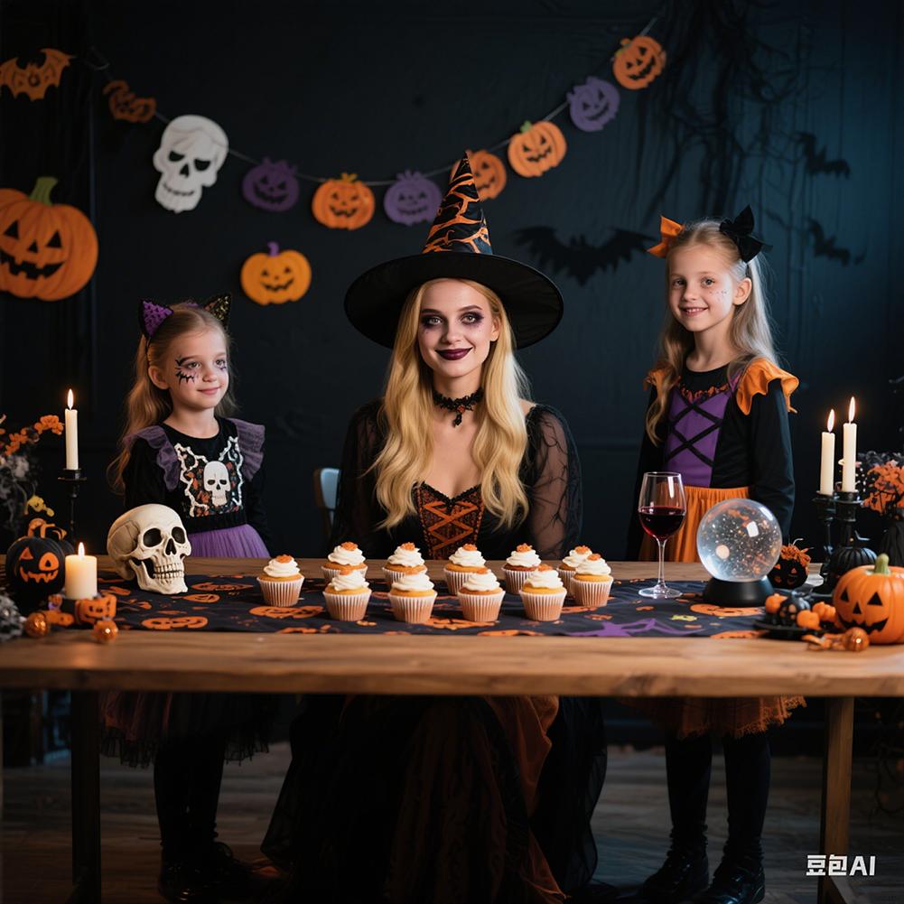 Happy Halloween Banner Ghost and Pumpkin Bunting Pennant Flag Photo Home Porch Atmosphere Party Decor Supplies