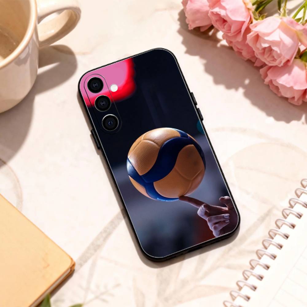 cool Sport Beach V-Volleyball    phone Case For Samsung Galaxy A73,A72,A71,A70,A53,A52,A51,Others Soft Black Shell